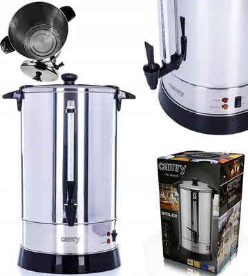 Zdjęcie produktu dla Camry Premium CR 1259, 20 l, 1650 W, Czarny, Stal nierdzewna, Wskaźnik poziomu wody