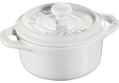 Obrázok produktu pre STAUB Mini-Cocotte Keramik, rund, mit Deckel, Inhalt: 0,20 Liter, weiß