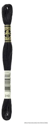 Produktbild von DMC Stickgarn Mouline Special 117MC -310, 6-fädig, 8m