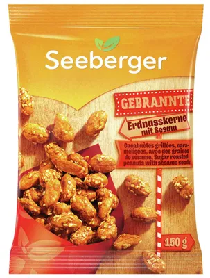 Produktbild von Gebrannte Erdnusskerne mit Sesam, Menge: 150 g