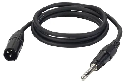 Immagine prodotto di Da XLR maschio a jack mono nero 150 cm