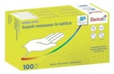 Immagine prodotto di Guanto Monouso Sensilatex In Lattice Talcato Aql 1,0 Taglia Xl 100 Pezzi