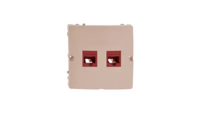 Produktbild von Doppel-Computerdose RJ45 Cat.5e beige Basic BMF52.02/12 Kontakt-Simon