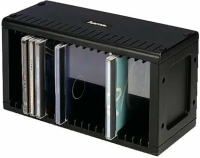 Produktbild von Hama CD-Rack 20, Black, 289 x 125 x 157 mm, Schwarz