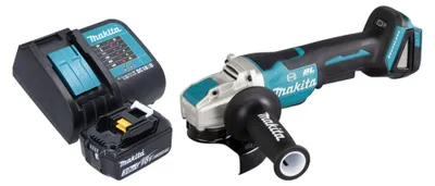 Image de Makita DGA 520 SF1X1 Meuleuse d'angle sans fil 18 V 125 mm X-LOCK Brushless + 1x batterie 3,0 Ah + chargeur
