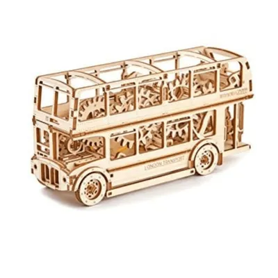 Produktbild von Wooden City modell-Bausatz Londoner Bus Holz natur 216 Teile