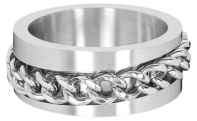 Produktbild von Männer Ring Edelstahl mit Kette 70 (22.3 mm Ø)