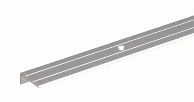 Produktbild von Alberts Treppenkanten-Schutzprofil | gebohrt | Aluminium | silberfarbig eloxiert | 1000 mm x 24,5 mm  x 20 mm