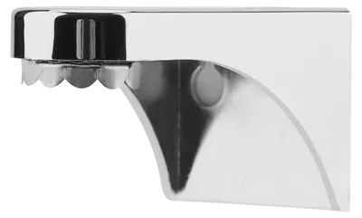 Image de Porte-savon autocollant, support stable couleur argent pour salle de bain en verre