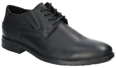 Produktbild von American Club CY192, Herren Leder Halbschuhe elegant Schnürschuhe Leder-Einlegesohle bequem, Schwarz 45