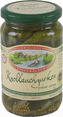 Produktbild von Krügermanns Original Spreewälder Knoblauchgurken (370 ml Glas)