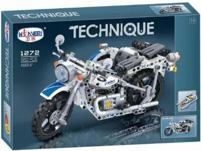 Produktbild von Motorrad mit Beiwagen Klemmbaustein Set, 550 Teile