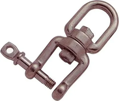 Zdjęcie produktu dla Oczko obrotowe i szczęka Goldenship Aisi-316 srebrne 10 mm srebrne 10 mm