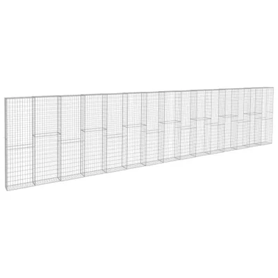 Obrázek produktu pro vidaXL Gabionová stěna s krytem z pozinkované oceli 900 × 50 × 200 cm