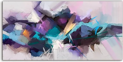 Produktbild von Coloray Acrylbild 100x50  Wandbild Acrylbilder Foto Kunstdruck Gemälde abstrakte rosa