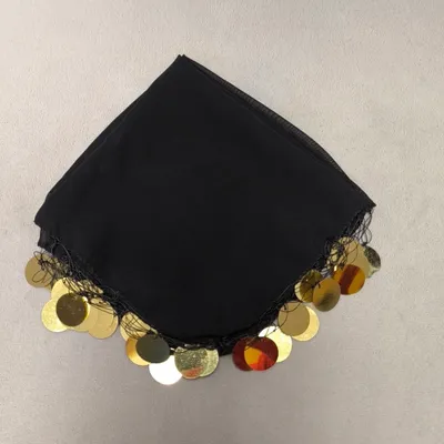 Produktbild von 10x Schwarz Luxus Halay Mendili groß 30x30 cm Tanztücher Dügün Hochzeit Verlobung Kina Mendil