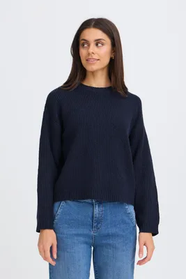Image de Pull en maille fine pour femme OXMO OXBMMOLARA ONECK, coupe ample