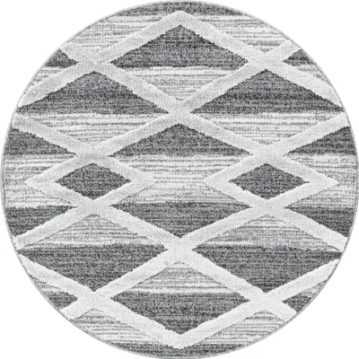 Produktbild von Ayyildiz Hali PISA80804709GREY, Teppich, Polypropylen (PP), Grau, Rund, 800 mm, 800 mm