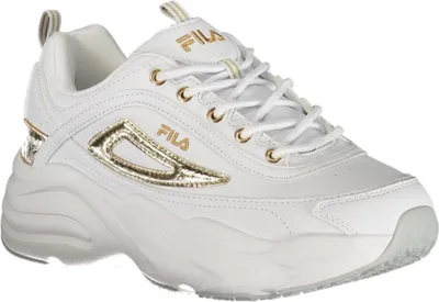 Produktbild von Damen-Sneaker in Weiß mit Kontrastdetails und Stickerei-Logo