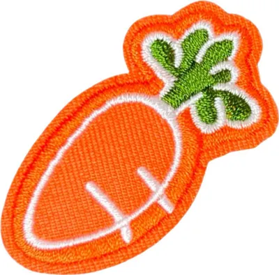 Produktbild von Karotte Karotte Bügelbild Emblem Orange