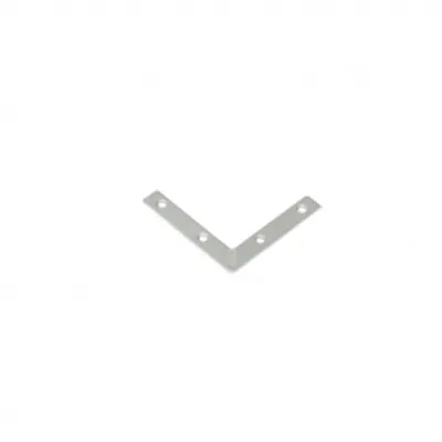Produktbild von Möbelwinkel 60x60x10mm galvanisch verzinkt Flachwinkel Flach Verbinder