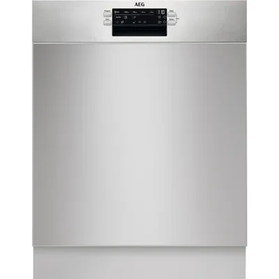 Produktbild von AEG 6000 SatelliteClean / Unterbau-Geschirrspüler 60 cm / AirDry - perfekte Trocknungsergebnisse / MaxiFlex Besteckschublade FUS6491AZM Edelstahl