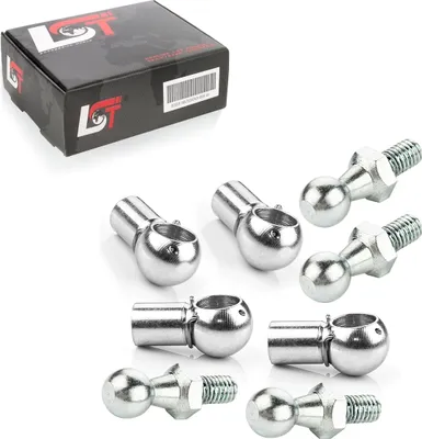 Produktbild von 4x Kugelpfanne mit Kugelzapfen M6 10mm für KIA HYUNDAI DAEWOO DAIHATSU