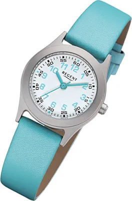 Produktbild von Regent Armbanduhr türkis F-1119 Kinder Analog-Quarzuhr URF1119