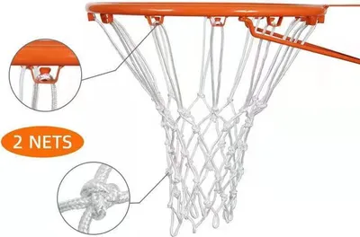 Immagine prodotto di INF Rete da basket in poliestere ad alta resistenza - 5,0 mm di spessore