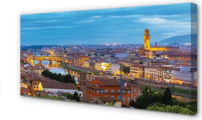 Immagine prodotto di Stampa su tela, dimensioni 100x50 cm, opera d'arte da parete, panorama italiano al tramonto