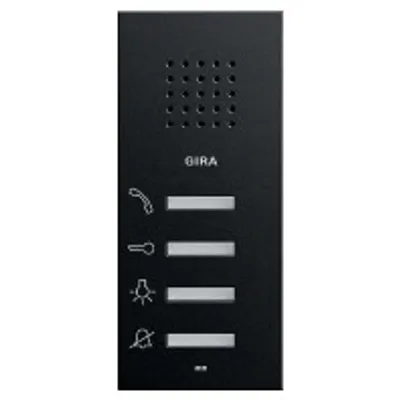 Produktbild von GIRA Audio-Haustelefon 1250005 AP System 55 schwarz - Schwarz (1250005)