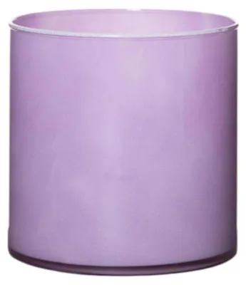 Immagine prodotto di Vaso OttoSimon cilindrico, vetro color lavanda-viola, decorativo, 15x15 cm