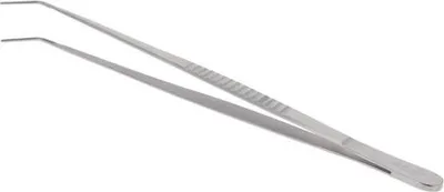 Produktbild von De Buyer Küchengerät Präsentationszange Edelstahl gebogenes Ende 35cm