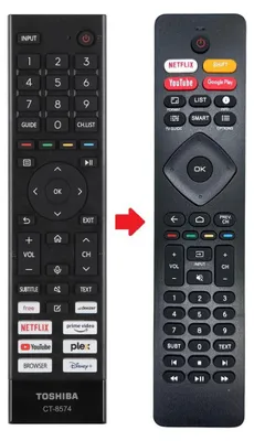 Produktbild von Ersatz Fernbedienung für Toshiba 50UV6F63DG | 55QV3F63DA | 55QV3F63DG