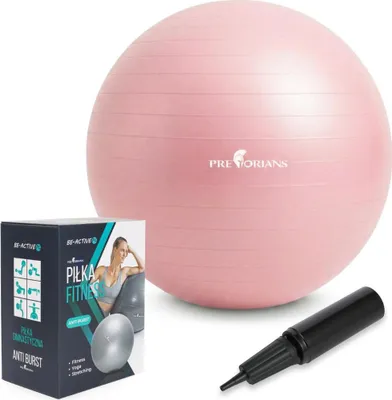 Obrázek produktu pro Gymnastický míč 65 cm Anti Burst Fitness míč Sedací míč Míč na jógu do 100 kg s pumpou Růžový