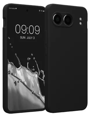 Produktbild von kwmobile Hülle kompatibel mit OnePlus Nord 4 5G - Hülle Silikon gummiert - Handyhülle - Handy Case in Schwarz
