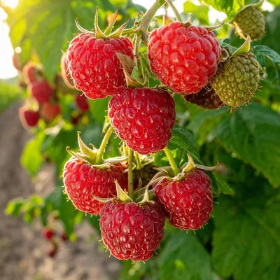 Zdjęcie produktu dla Malina Glen Ample - 2 rośliny - odporna na mróz i wieloletnia - prawdziwe rośliny z Holandii - bez nasion, bez cebul, nie sztuczne