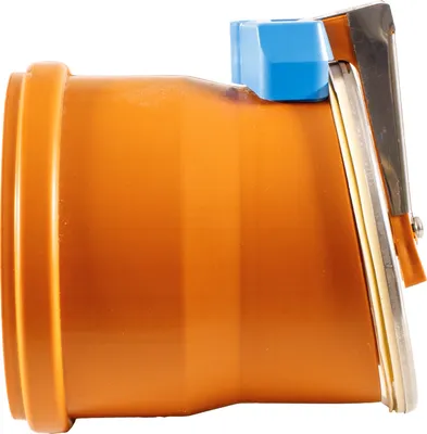 Immagine prodotto di ScarMaxx - Valvola antiriflusso DN110 con sportello in acciaio inox - Protezione contro il riflusso in caso di pioggia battente, protezione
