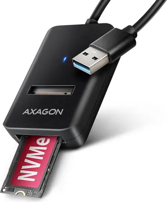 Zdjęcie produktu dla AXAGON USB-A 10Gbps - M.2 NVMe and SATA SSD Adapter | ADM2-AM