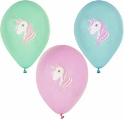 Produktbild von Papstar Luftballons Ø 29 cm farbig sortiert "Unicorn", 12 x 6 Stück