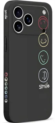 Produktbild von Pnakqil Smile Schutzhülle für iPhone 17 Pro Max - Schwarz KP39900