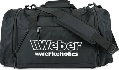 Produktbild von Weber #Werkeholics Reisetasche schwarz ca. 40L Sporttasche Schultertasche Trainingstasche Fitnesstasche Saunatasche