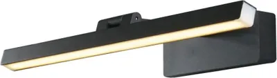 Obrázek produktu pro Obrázková lampa Kov Hliník LED Š: 39 cm s vypínačem Černá 3000 K teplé bílé světlo 234 lm Secese