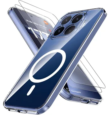 Produktbild von Hülle + 2X Schutzglas für Xiaomi 17T Pro MagSafe Case Cover Display Full Screen 9H