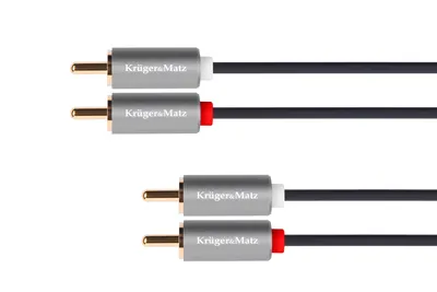 Obrázek produktu pro Kruger&Matz KM1210 Audio Kabel 2 x RCA - 2 x RCA, 10 m, Basic