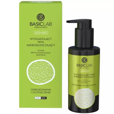 Obrázok produktu pre BasicLab Wygładzający płyn mikrozłuszczający z 2% BHA i tripeptydem złuszczającym, 100ml