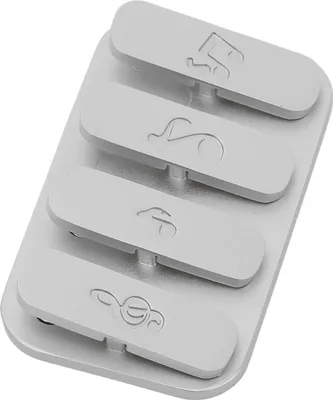 Obrázek produktu pro Haptické hračky, magnetický stresový uvolňovač, lehký, odnímatelný kovový fidget clicker, stříbrný