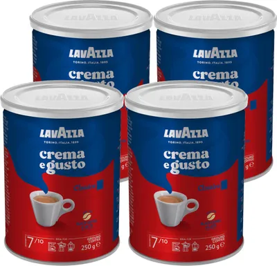 Obrázek produktu pro Lavazza Crema e Gusto Classico mletá káva 250 g, balení po 4 ks