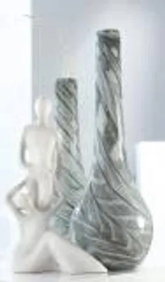 Produktbild von Gilde Glas Halsvase Höhe 60 cm