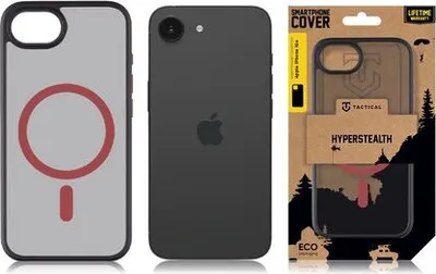 Immagine prodotto di Cover posteriore tattica MagForce Hyperstealth 2.0 iPhone 16e nero/rosso